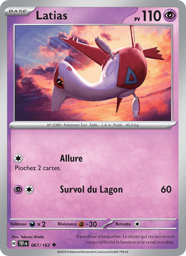 Latias, card 067 from Forces Temporelles