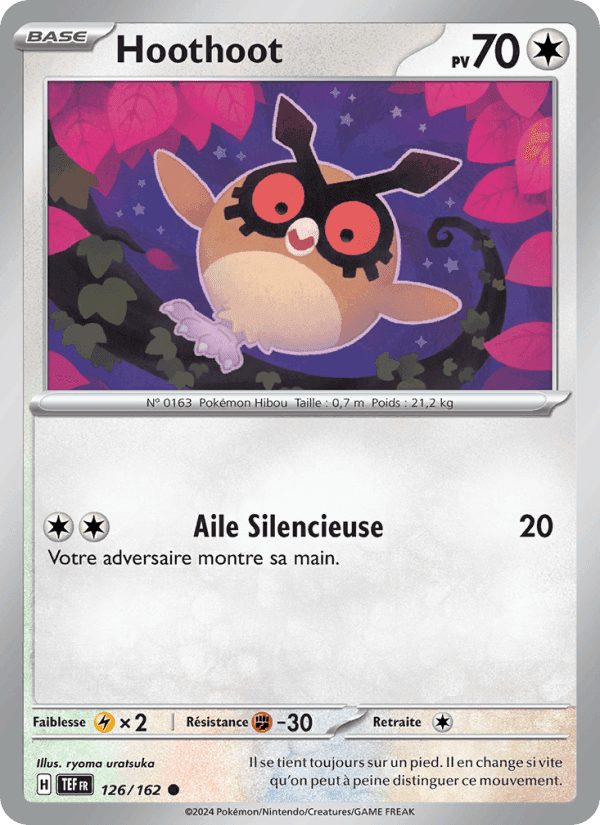 Hoothoot, card 126 from Forces Temporelles