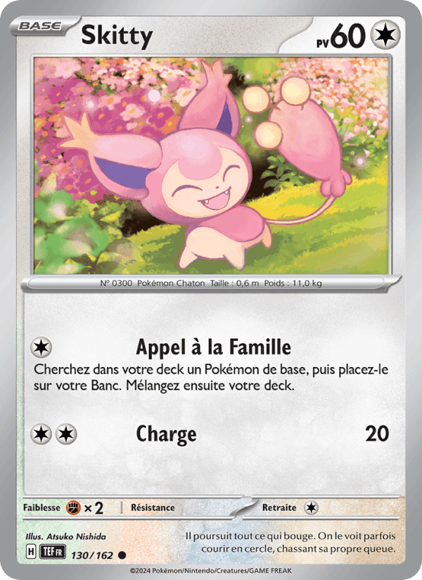 Skitty, carte 130 de Forces Temporelles