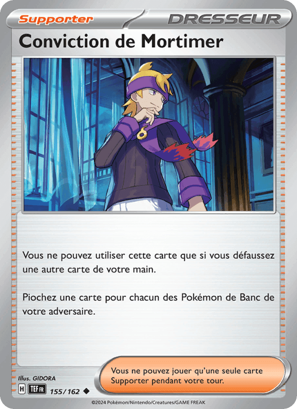 Conviction de Mortimer, carte 155 de Forces Temporelles