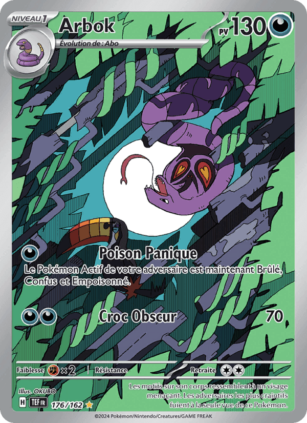 Arbok, carte 176 de Forces Temporelles
