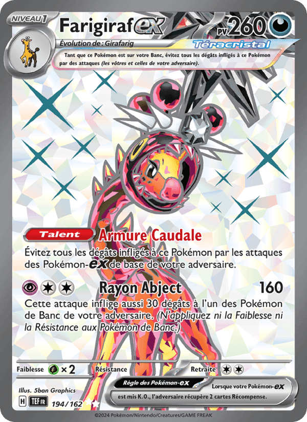 Farigiraf-ex, card 194 from Forces Temporelles