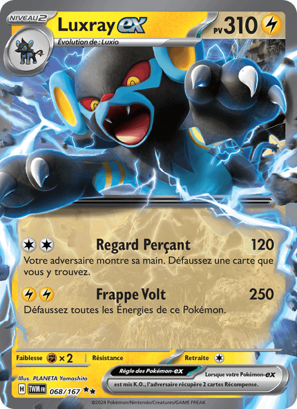 Luxray-ex, carte 068 de Mascarade Crépusculaire