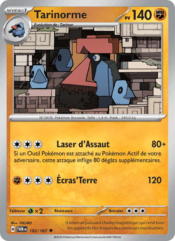 Tarinorme, carte 102 de Mascarade Crépusculaire