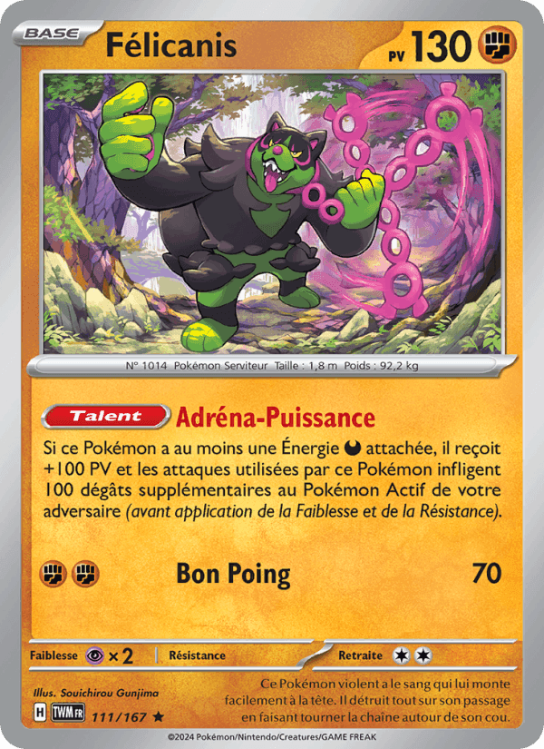 Félicanis, carte 111 de Mascarade Crépusculaire