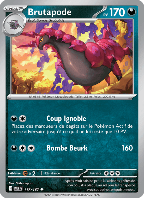 Brutapode, card 117 from Mascarade Crépusculaire