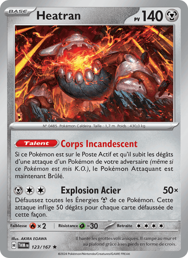 Heatran, carte 123 de Mascarade Crépusculaire