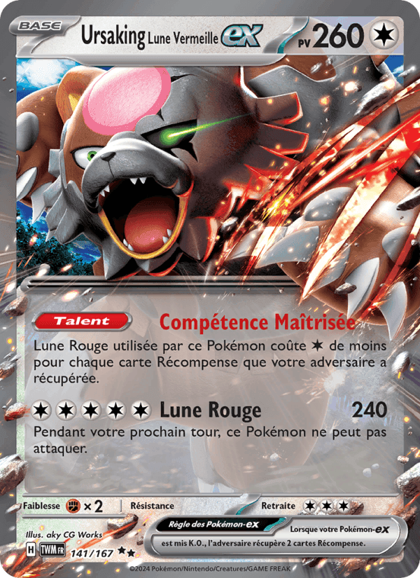 Ursaking Lune Vermeille-ex, carte 141 de Mascarade Crépusculaire