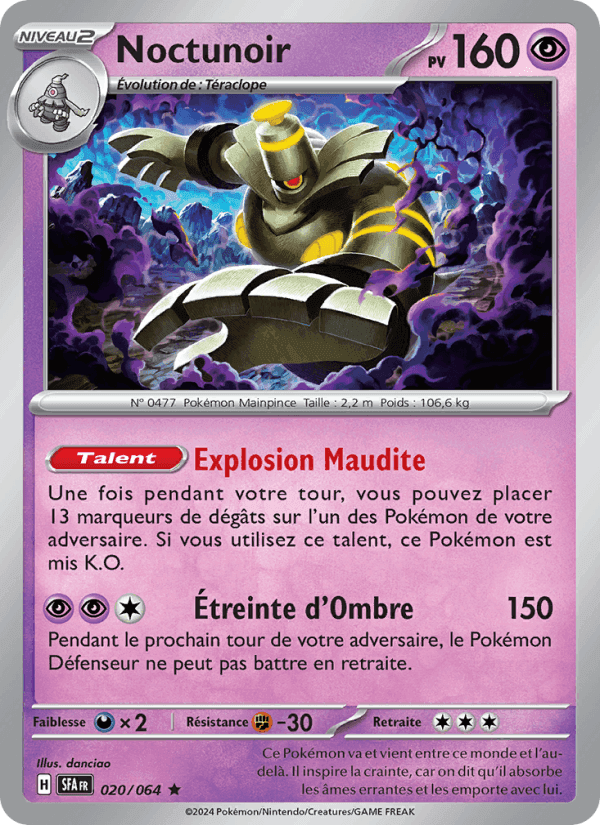 Noctunoir, carte 020 de Fable Nébuleuse