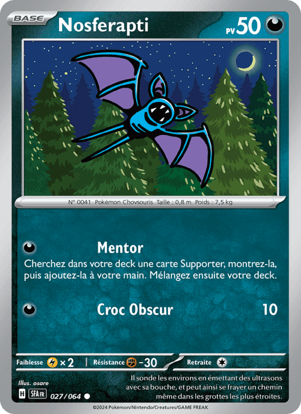 Nosferapti, carta 027 de Fable Nébuleuse