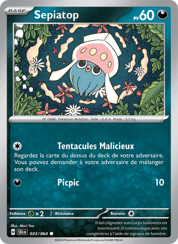 Sepiatop, carte 033 de Fable Nébuleuse