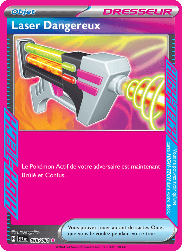 Laser Dangereux, carte 058 de Fable Nébuleuse