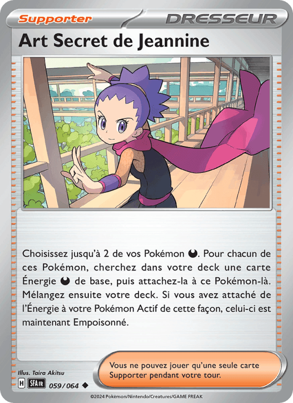 Art Secret de Jeannine, carte 059 de Fable Nébuleuse
