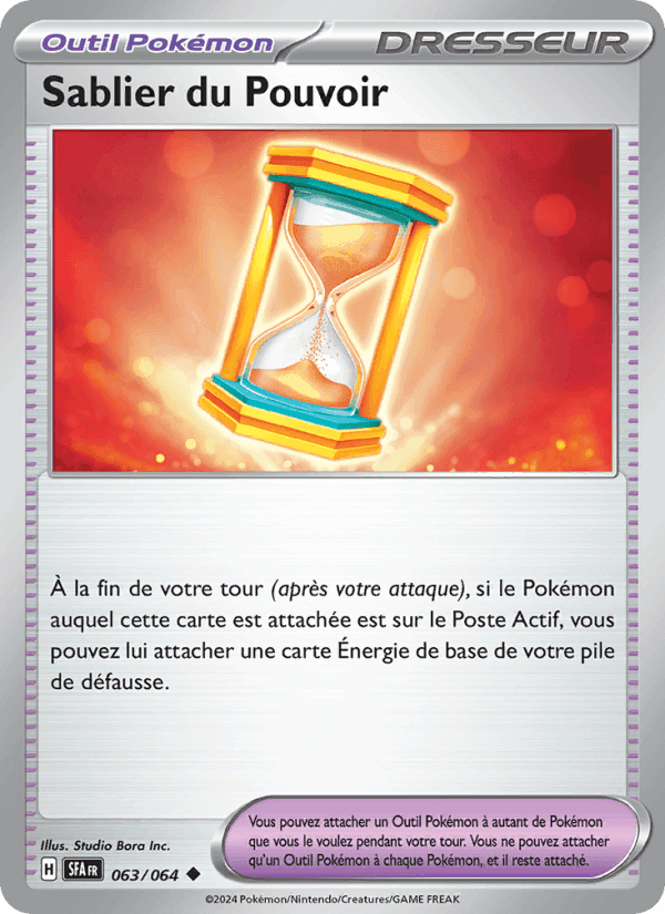 Sablier du Pouvoir, card 063 from Fable Nébuleuse