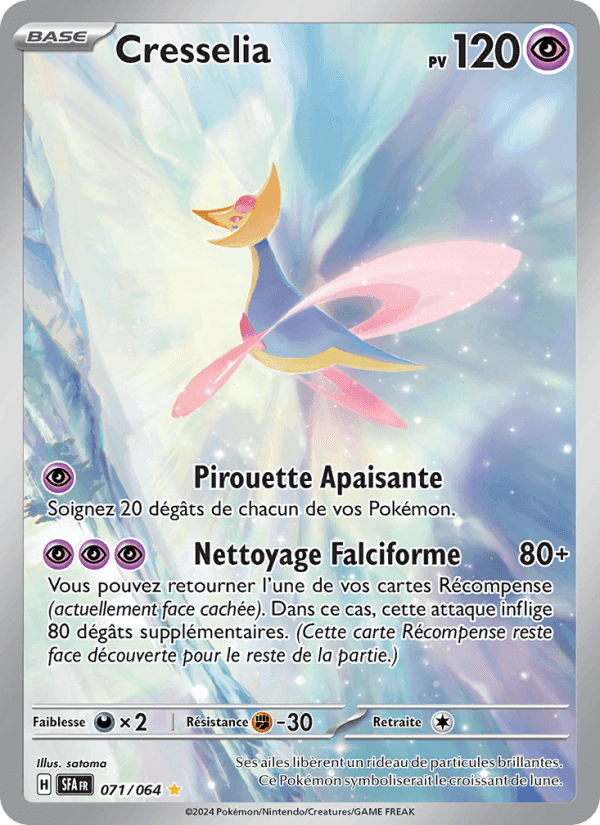 Cresselia, carta 071 di Fable Nébuleuse