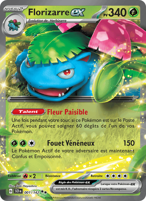 Florizarre-ex, carta 001 di Couronne Stellaire