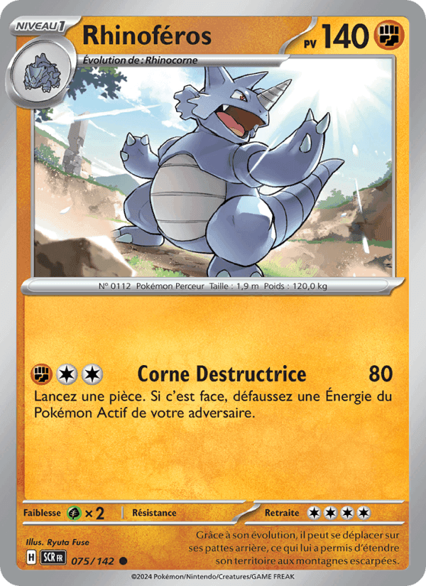 Rhinoféros, carta 075 di Couronne Stellaire