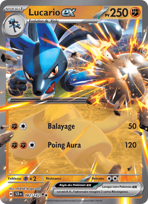Couronne Stellaire の 082 番、Lucario-ex
