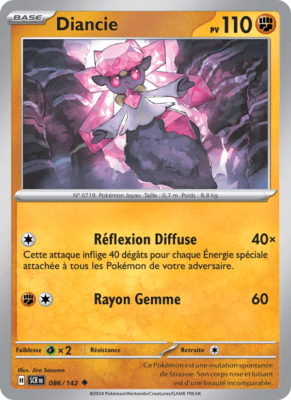 Diancie, card 086 from Couronne Stellaire