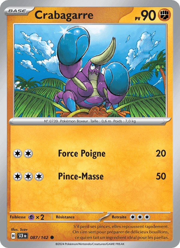Crabagarre, carte 087 de Couronne Stellaire
