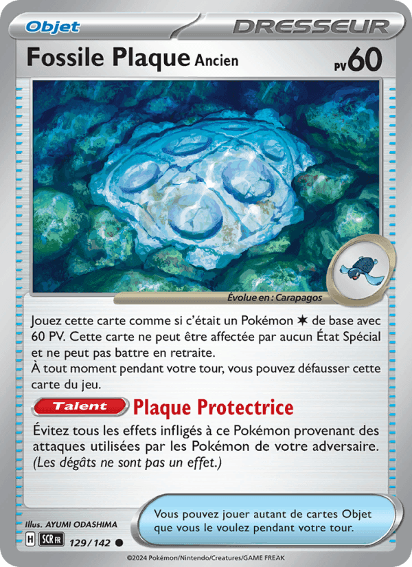 Fossile Plaque Ancien, card 129 from Couronne Stellaire