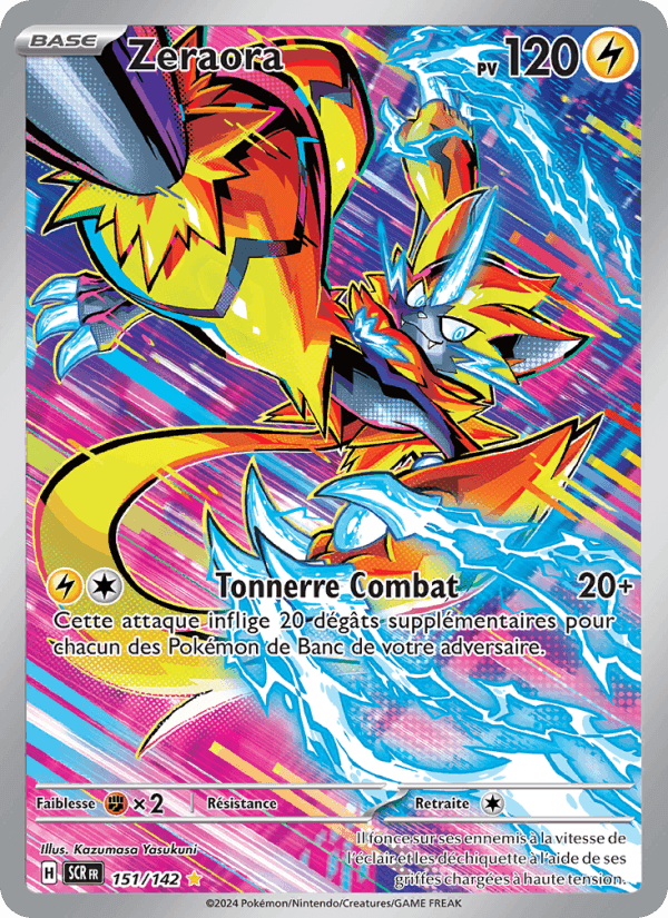 Zeraora, carta 151 di Couronne Stellaire