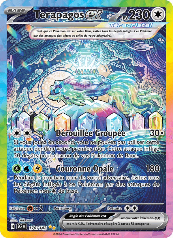 Terapagos-ex, card 170 from Couronne Stellaire