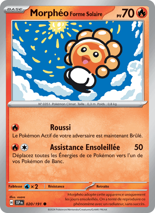 Morphéo Forme Solaire, card 020 from Étincelles Déferlantes