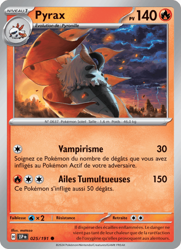 Pyrax, carte 025 de Étincelles Déferlantes