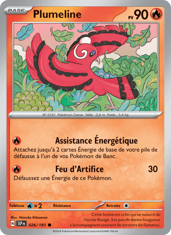 Plumeline, carte 026 de Étincelles Déferlantes