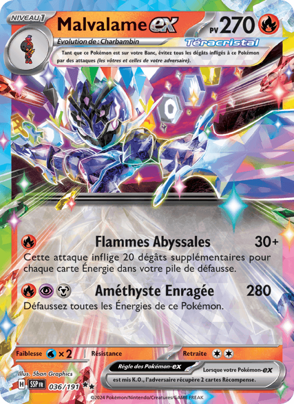 Malvalame-ex, carte 036 de Étincelles Déferlantes