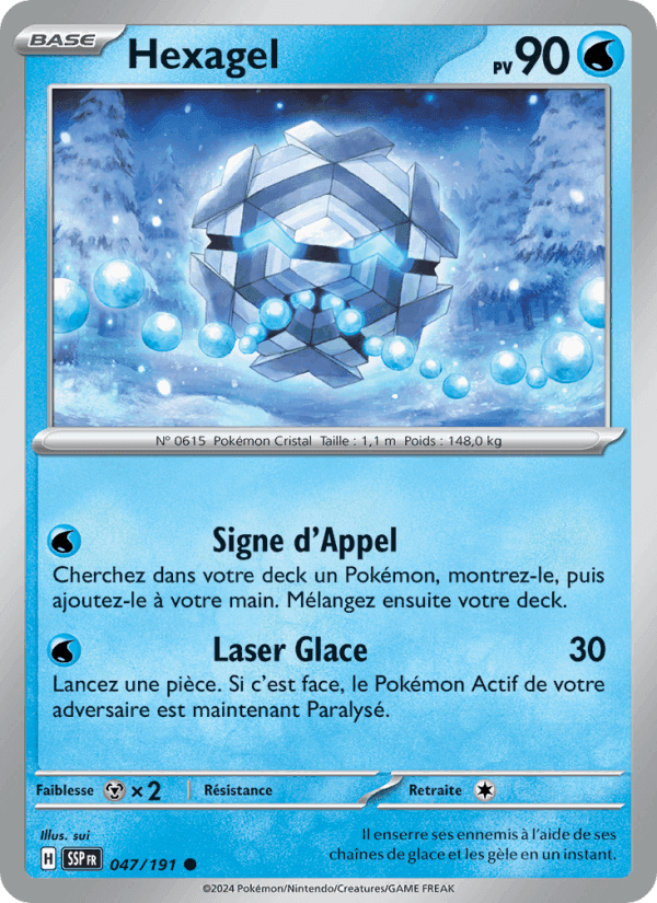Hexagel, carte 047 de Étincelles Déferlantes