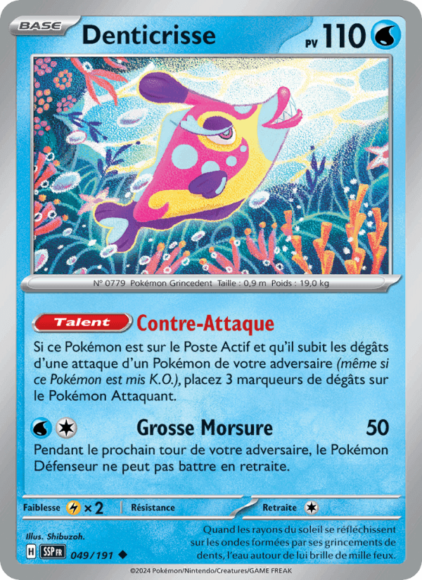 Denticrisse, carte 049 de Étincelles Déferlantes
