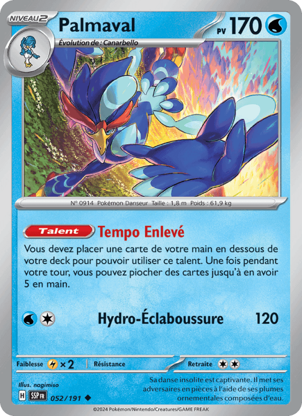 Palmaval, carte 052 de Étincelles Déferlantes