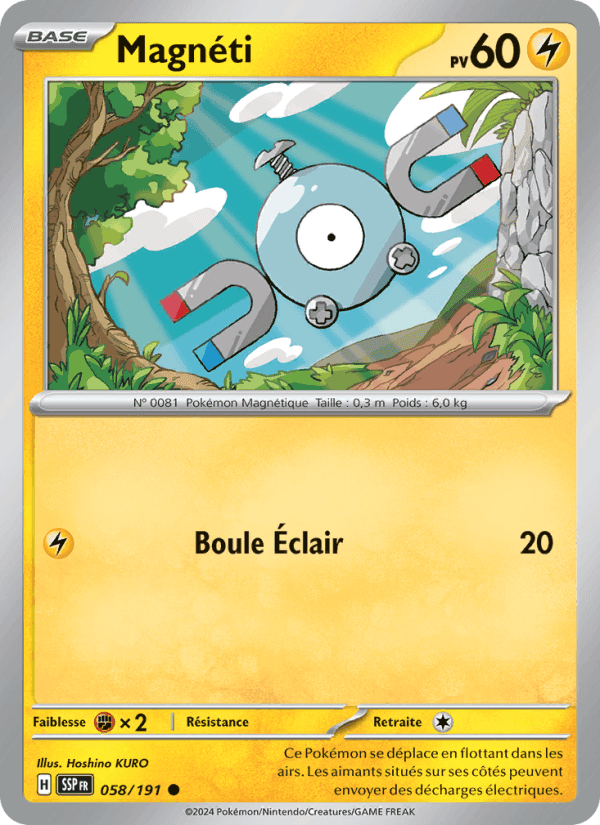 Magnéti, card 058 from Étincelles Déferlantes