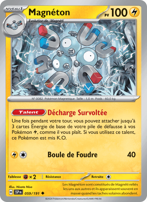 Magnéton, carta 059 di Étincelles Déferlantes