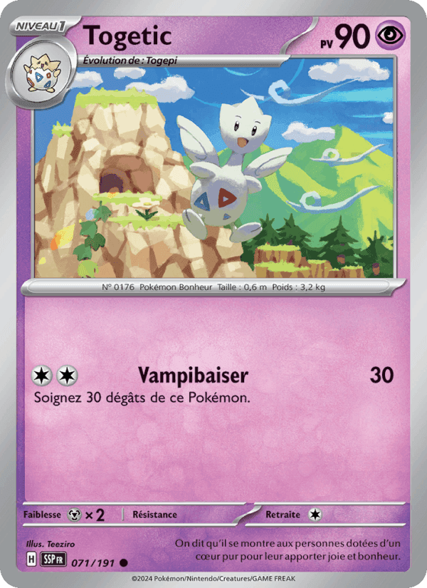 Togetic, carte 071 de Étincelles Déferlantes