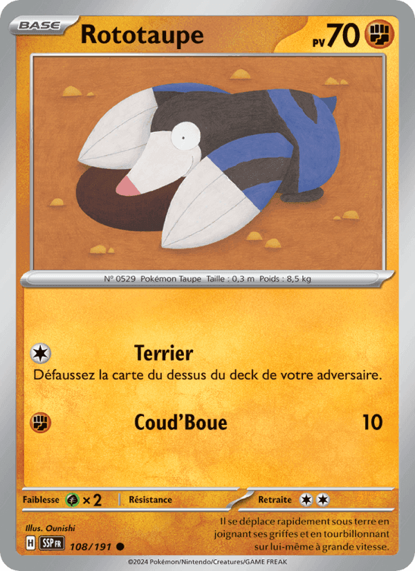 Rototaupe, card 108 from Étincelles Déferlantes