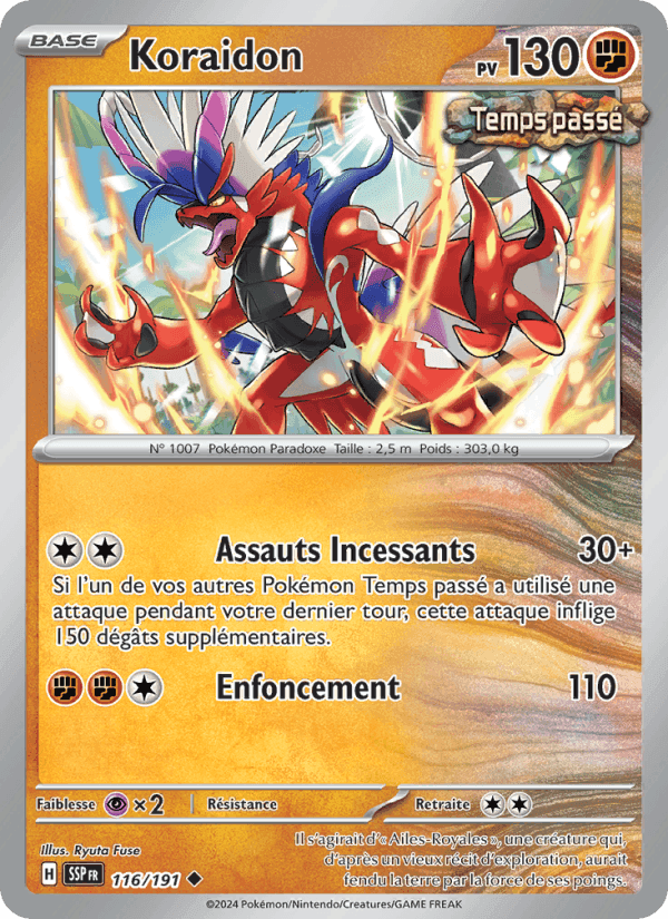 Koraidon, card 116 from Étincelles Déferlantes