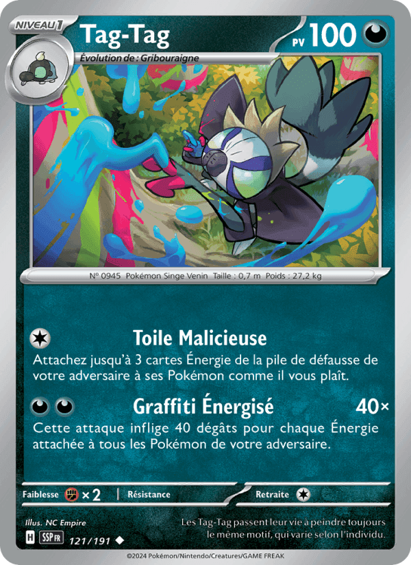 Tag-Tag, carta 121 di Étincelles Déferlantes