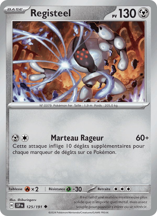 Registeel, carte 125 de Étincelles Déferlantes