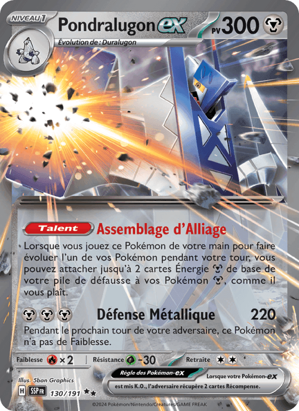 Pondralugon-ex, card 130 from Étincelles Déferlantes