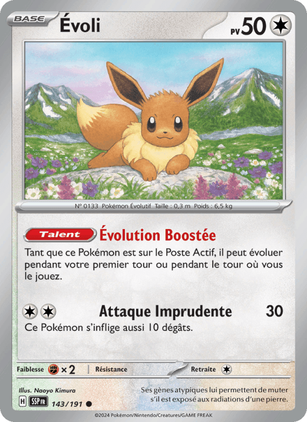 Évoli, carte 143 de Étincelles Déferlantes