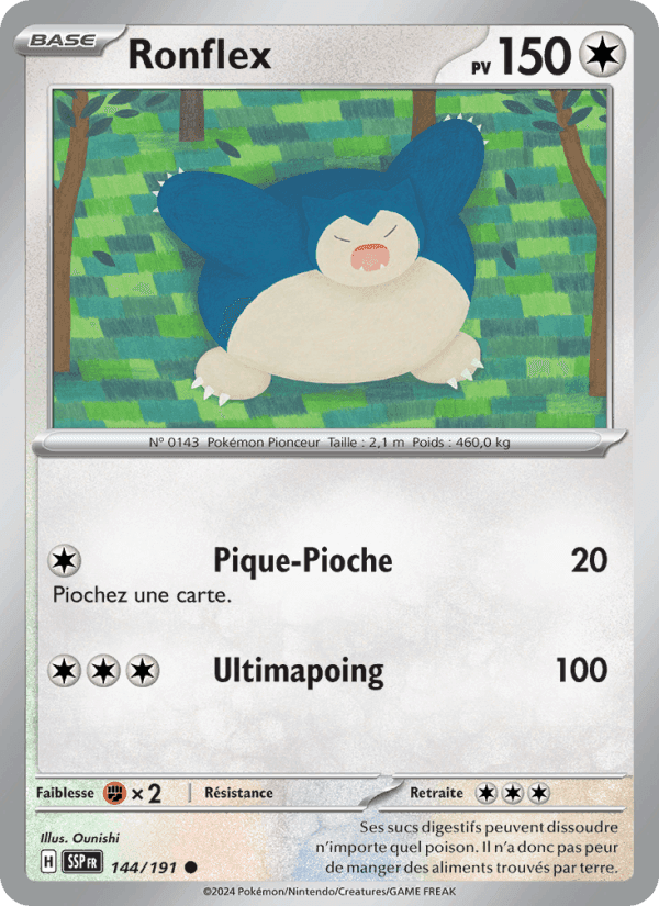 Ronflex, card 144 from Étincelles Déferlantes