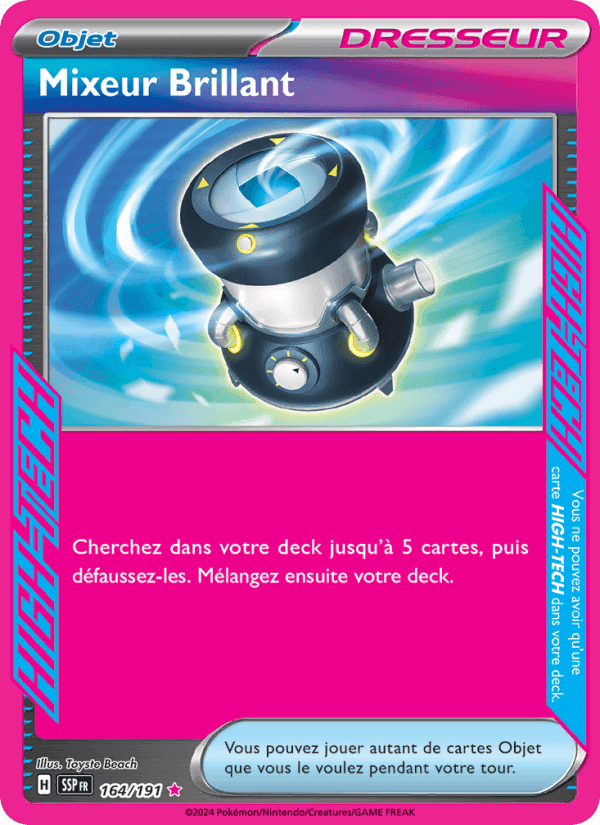 Mixeur Brillant, card 164 from Étincelles Déferlantes