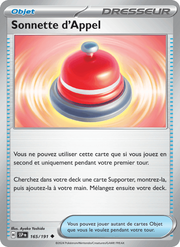 Sonnette d'Appel, card 165 from Étincelles Déferlantes