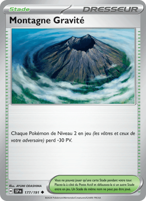 Montagne Gravité, carte 177 de Étincelles Déferlantes