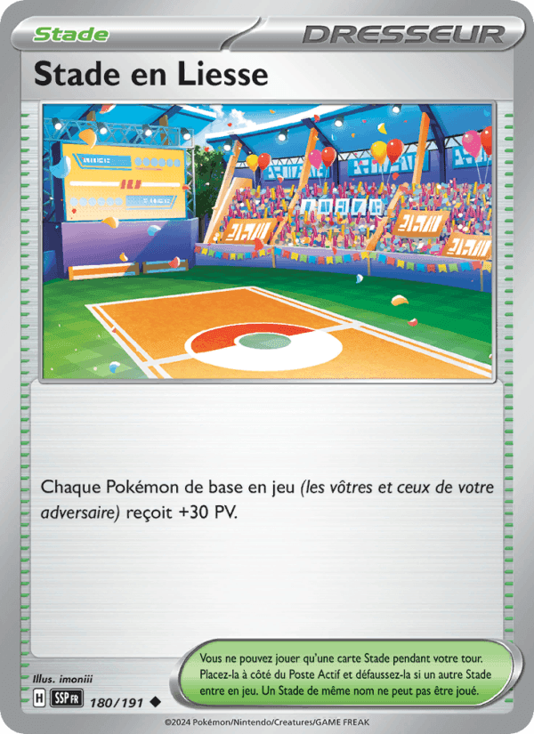 Stade en Liesse, carta 180 de Étincelles Déferlantes