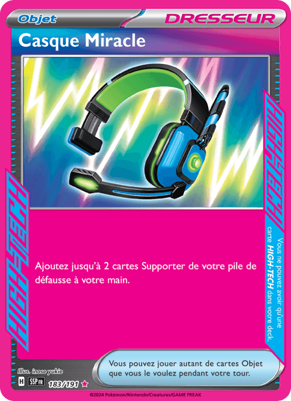 Casque Miracle, carte 183 de Étincelles Déferlantes