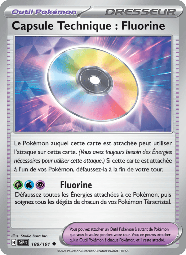 Capsule Technique : Fluorine, carte 188 de Étincelles Déferlantes
